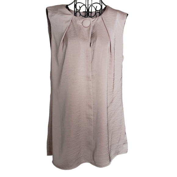 CABI #3603 Sleeveless Button Up Blouse in Blush Fawn, Size XS - Picture 2 of 3